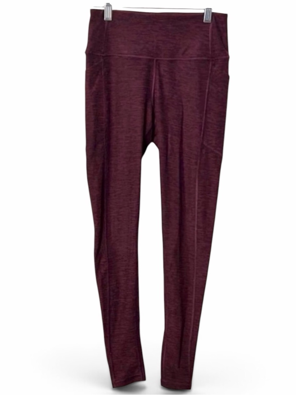 Victoria's Secret Burgundy High-Rise Studio 7/8 Leggings Size 4
